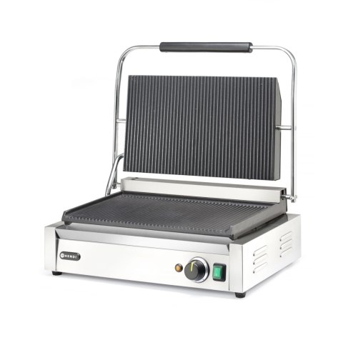 Grill kontaktowy elektryczny Panini XL 2700 W ryflowany 545 mm Hendi 263624