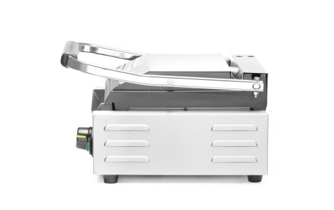 Grill kontaktowy elektryczny dół gładki góra ryflowana 22x23 cm Hendi 263600