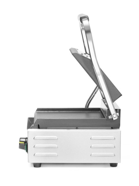 Grill kontaktowy elektryczny dół gładki góra ryflowana 22x23 cm Hendi 263600