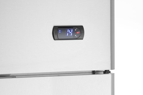 Lodówka gastronomiczna nierdzewna 2-drzwiowa pojemność 900 l Hendi 233122