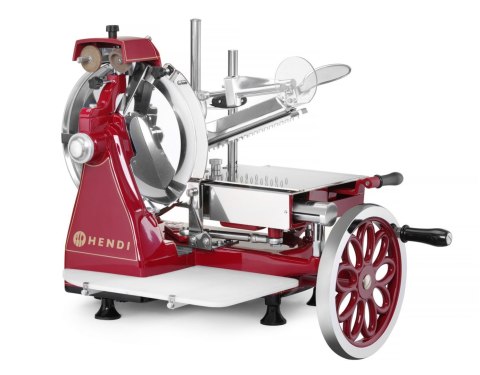 Manualna krajalnica Retro 300 czerwona do gastronomii Hendi 210956