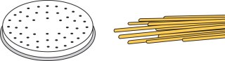Wymienna końcówka do makaronu Spaghetti do maszynek 201619 i 201596 Hendi 229484