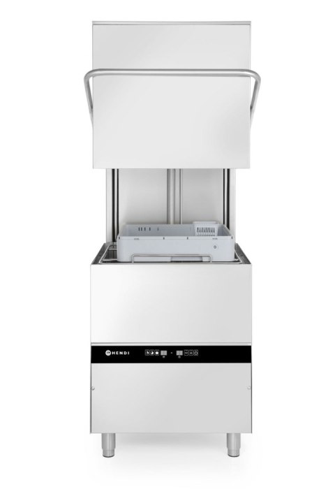 Zmywarka kapturowa gastronomiczna kosz 50x50 cm z pompą i dozownikami Hendi 231340