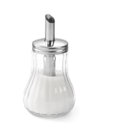 Cukiernica szklana z dozownikiem średnica 80 mm wysokość 140 mm Hendi 452400