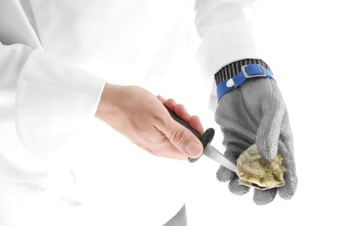 Gastronomiczny nóż do otwierania ostryg prosty długość Hendi 781920