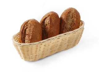 Koszyk bufetowy owalny do pieczywa polirattan wymiary 22,5x11 cm Hendi 426708