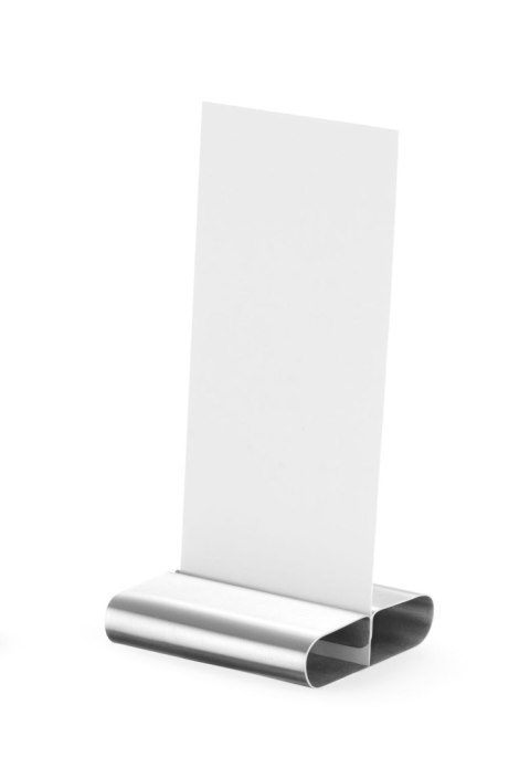 Metalowa podstawka pod kartę menu i numery stolika 80x77 mm 6 sztuk Hendi 665251