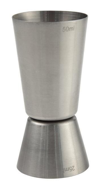 Miarka barmańska jigger dwustronna pojemność 25-50 ml do baru Hendi 596722