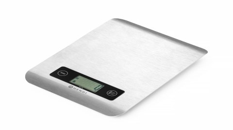 Przenośna waga kuchenna elektroniczna dokładna do 5 kg srebrna Hendi 580226