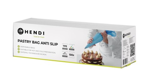 Worki cukiernicze jednorazowe HACCP 515x280 mm 100 sztuk Hendi 557303
