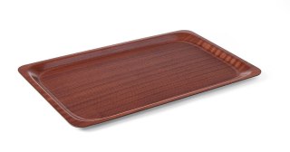 Drewniana taca antypoślizgowa do serwowania 530x370 mm Hendi 507117