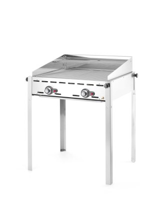 Grill gazowy Green Fire Profi Line 2-palnikowy gastronomiczny Hendi 149621