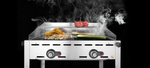 Grill gazowy Green Fire Profi Line 2-palnikowy gastronomiczny Hendi 149621