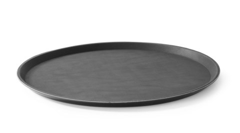 Okrągła taca kelnerska czarna średnica 50 cm Hendi 508787