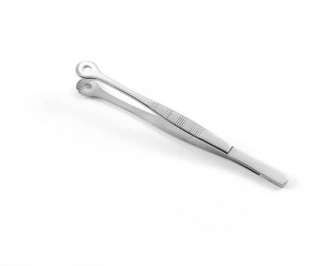 Pęseta z okrągłymi końcówkami do dekoracji dań stalowa 15 cm Hendi 680124