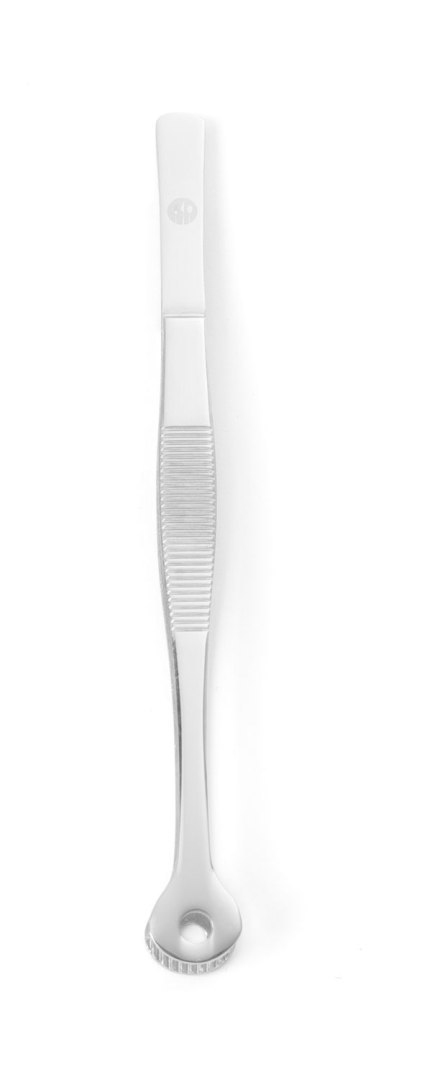 Pęseta z okrągłymi końcówkami do dekoracji dań stalowa 15 cm Hendi 680124