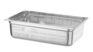 Pojemnik GN 1/1 h-150 mm 21 l perforowany stal nierdzewna Hendi 802212