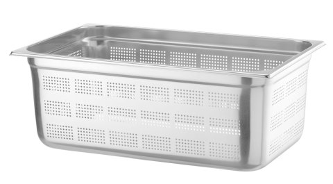 Pojemnik GN 1/1 h-200 mm perforowany ze stali nierdzewnej Hendi 802205