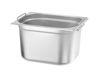 Pojemnik GN 1/2 h-200 mm z chowanymi uchwytami stal nierdzewna Hendi 817353