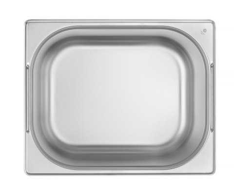 Pojemnik GN 1/2 h-200 mm z chowanymi uchwytami stal nierdzewna Hendi 817353
