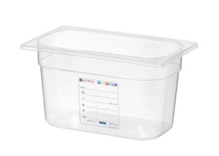 Pojemnik GN 1/4 h-150 mm polipropylenowy do przechowywania żywności Hendi 880364