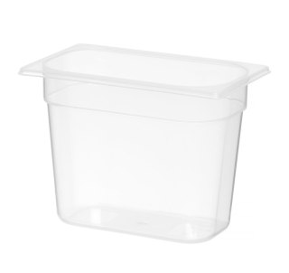 Pojemnik GN 1/4 h-200 mm polipropylenowy do magazynowania Hendi 880302