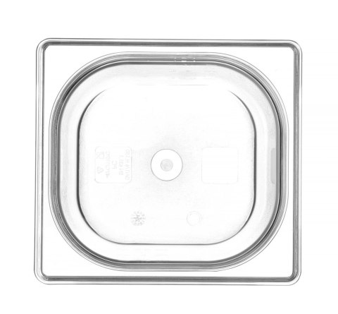 Pojemnik GN 1/6 h-150 mm transparentny poliwęglan do żywności Hendi 861714