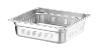Pojemnik GN 2/3 h-100 mm perforowany ze stali nierdzewnej Hendi 802328
