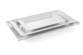 Półmisek prostokątny stalowy do serwowania wędlin i mięs 49,5x27 cm Hendi 561515