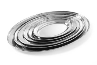 Półmisek stalowy do serwowania wędlin i przekąsek 190x140 mm Hendi 404003