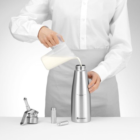 Syfon do bitej śmietany 1 l nierdzewny Profi Line Hendi 588024