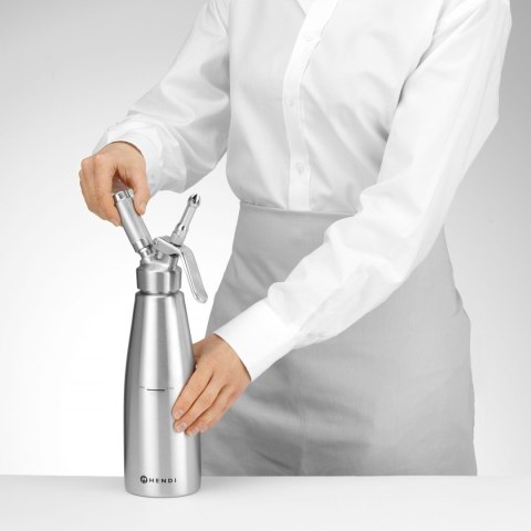 Syfon do bitej śmietany 1 l nierdzewny Profi Line Hendi 588024