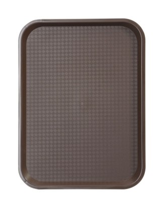 Taca barowa do fast foodu brązowa polipropylenowa 30x41 cm Hendi 878941