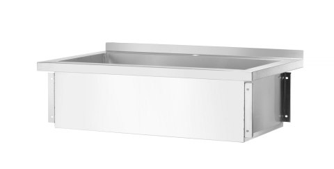 Basen gastronomiczny jednokomorowy stalowy 80x60x85 cm Hendi 811009