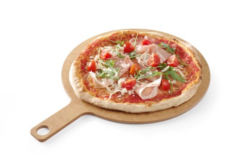 Drewniana deska do pizzy z poręcznym uchwytem średnica 305 mm Hendi 505533