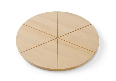 Drewniana okrągła deska do serwowania i podawania pizzy średnica 30 cm Hendi 505540