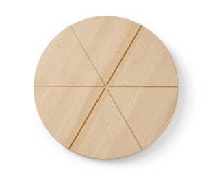 Drewniana okrągła deska do serwowania i podawania pizzy średnica 40 cm Hendi 505564