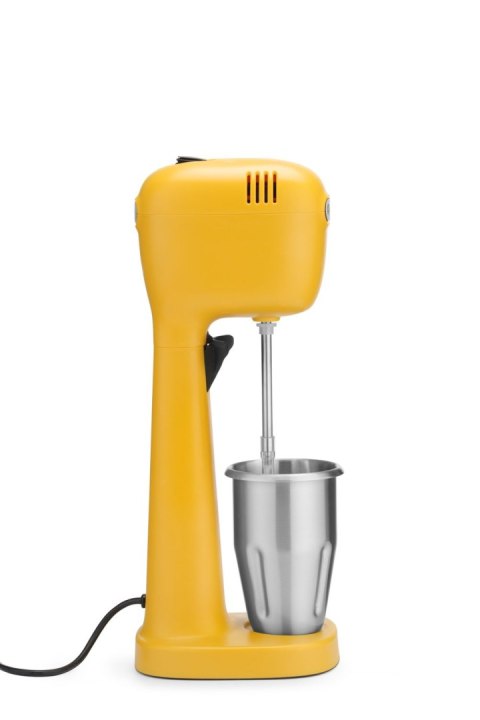 Elektryczny shaker barmański do koktajli mlecznych żółty Hendi 221631