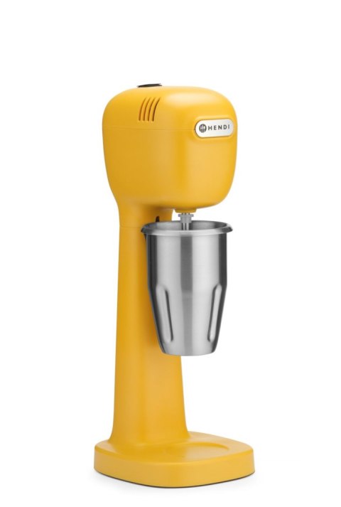 Elektryczny shaker barmański do koktajli mlecznych żółty Hendi 221631