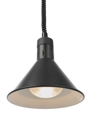 Lampa do podgrzewania potraw czarna stożkowa gastronomiczna Hendi 273845