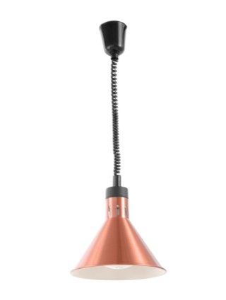 Lampa do podgrzewania potraw miedziana stożkowa gastronomiczna Hendi 273876