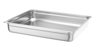 Pojemnik GN 2/1 h-100 mm 30 l stal nierdzewna najwyższej jakości Profi Line Hendi 801123