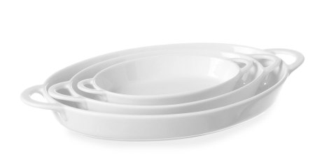 Półmisek owalny porcelanowy do serwowania dań 165x105x30 mm Hendi 784006