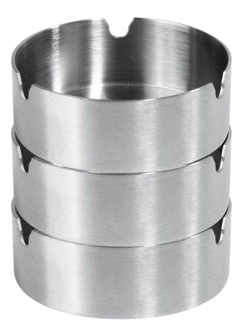 Popielniczka stołowa do lokalu stal nierdzewna okrągła ø75 mm Hendi 440803