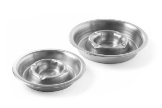 Popielniczka stołowa okrągła stal nierdzewna średnica 14 cm Hendi 440001