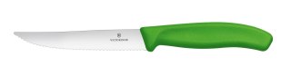 Profesjonalny nóż do steków i pizzy zielony 120 mm Victorinox 6.7936.12L4