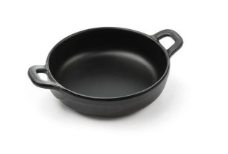 Rondelek czarny mini okrągły melamina do serwowania 150x115 mm Hendi 564523
