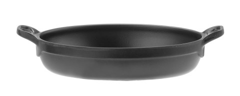 Rondelek czarny mini owalny melamina do serwowania 155x80 mm Hendi 564547