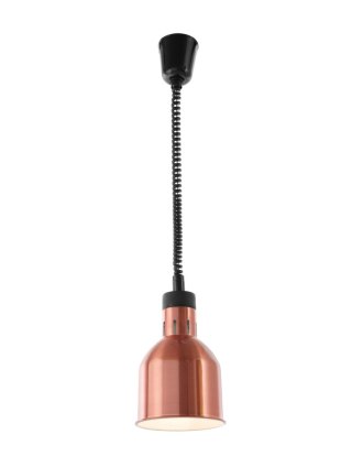Wisząca lampa grzewcza do potraw miedziana stylowa Hendi 273890