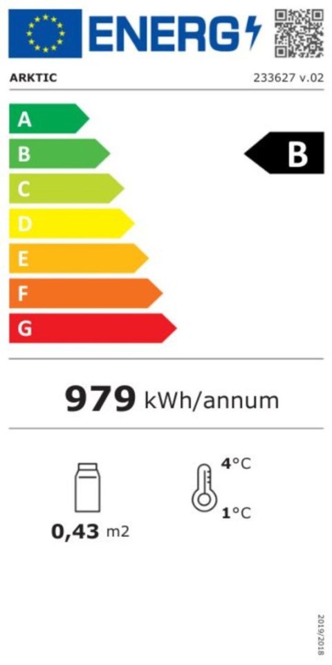 Witryna chłodnicza słupek czarny na ciastka 58 l Hendi 233627